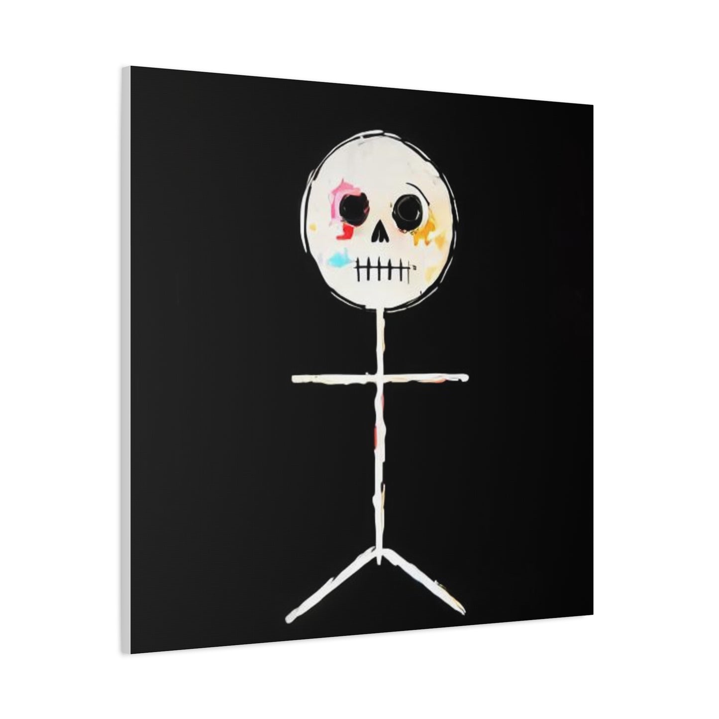 Canvas Print - Spooky Skeleton Stickman