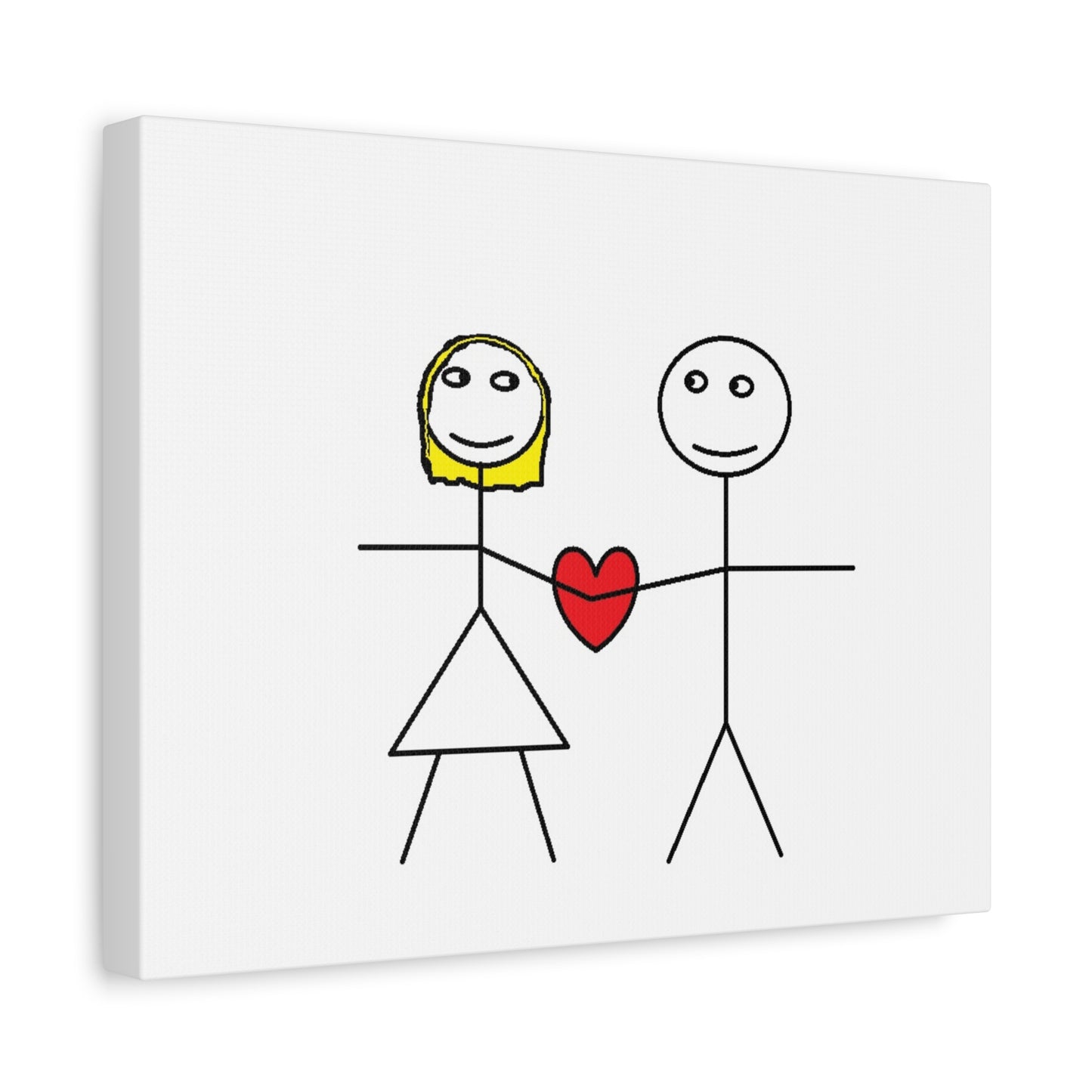 Canvas Print - Stickman Couple 'Bad Couple'