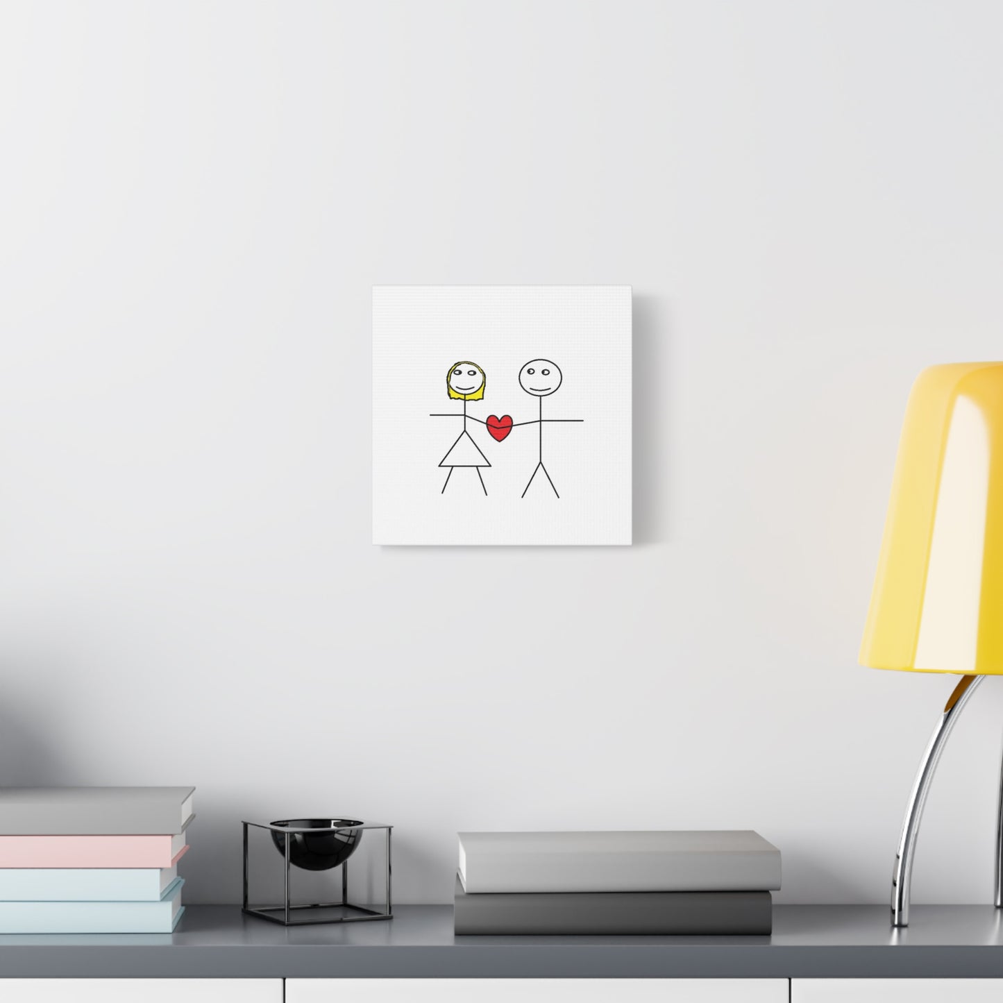 Canvas Print - Stickman Couple 'Bad Couple'