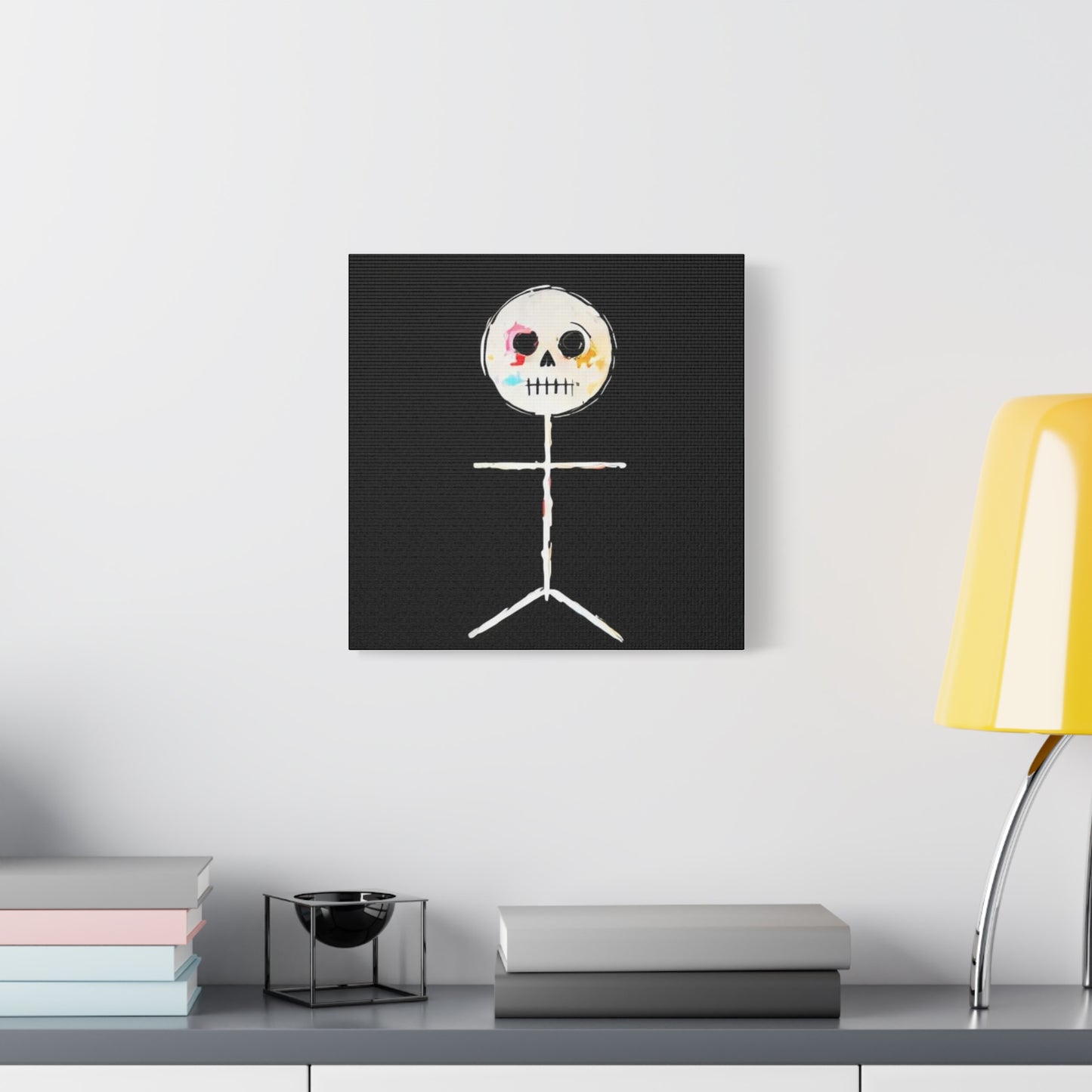 Canvas Print - Spooky Skeleton Stickman