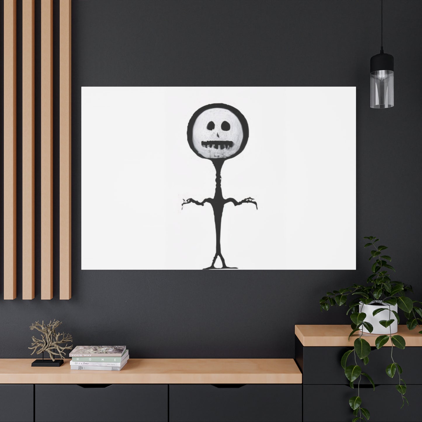 "Slender Stickman" Canvas