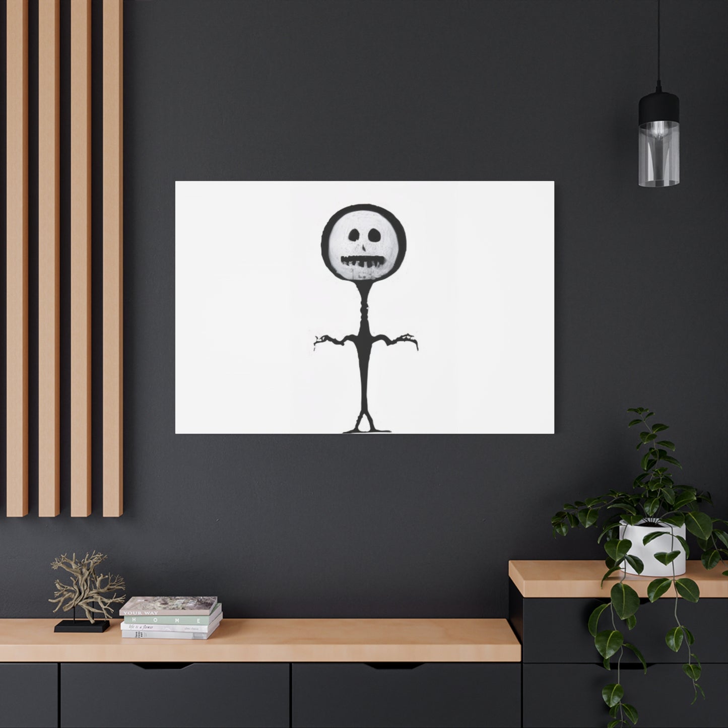 "Slender Stickman" Canvas