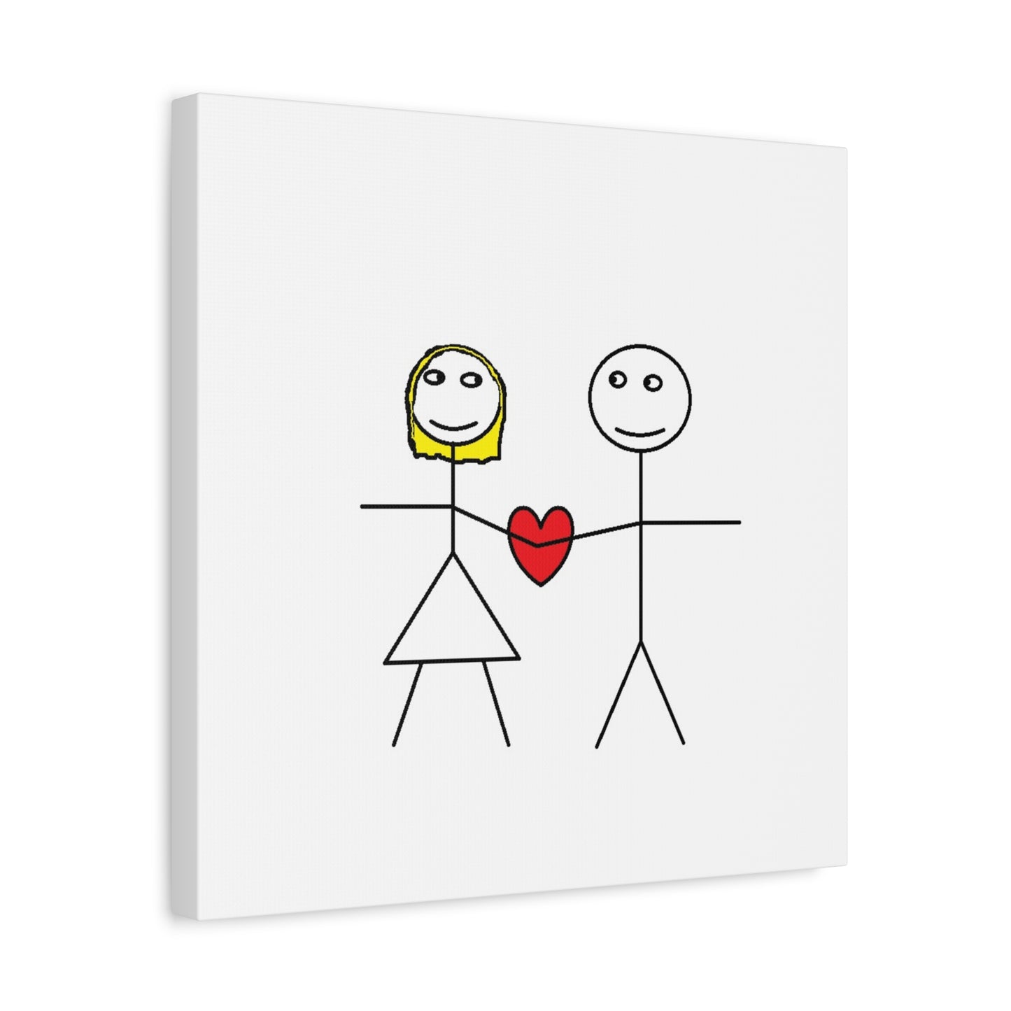 Canvas Print - Stickman Couple 'Bad Couple'