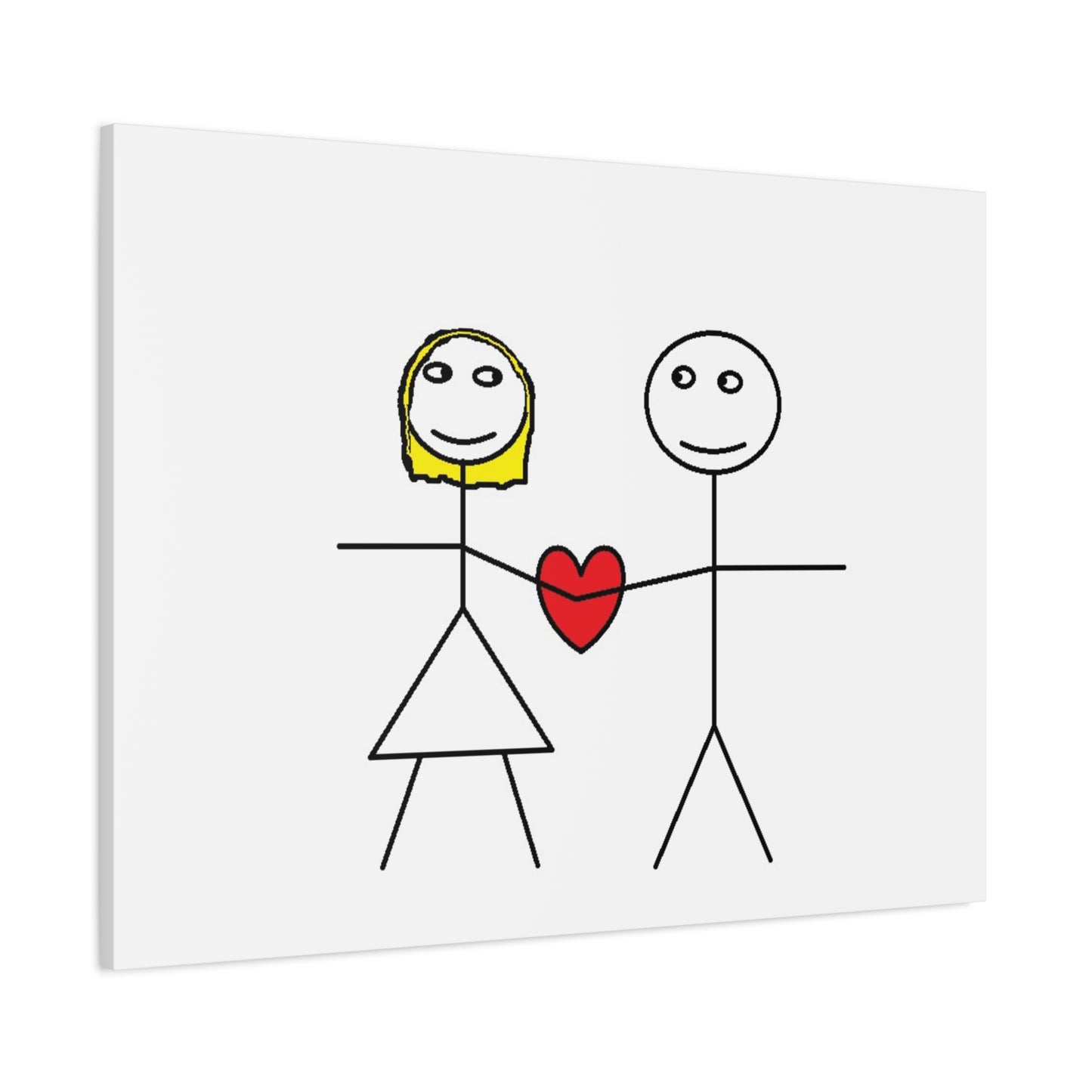 Canvas Print - Stickman Couple 'Bad Couple'