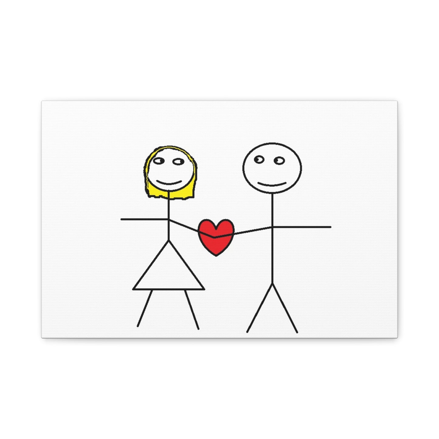 Canvas Print - Stickman Couple 'Bad Couple'