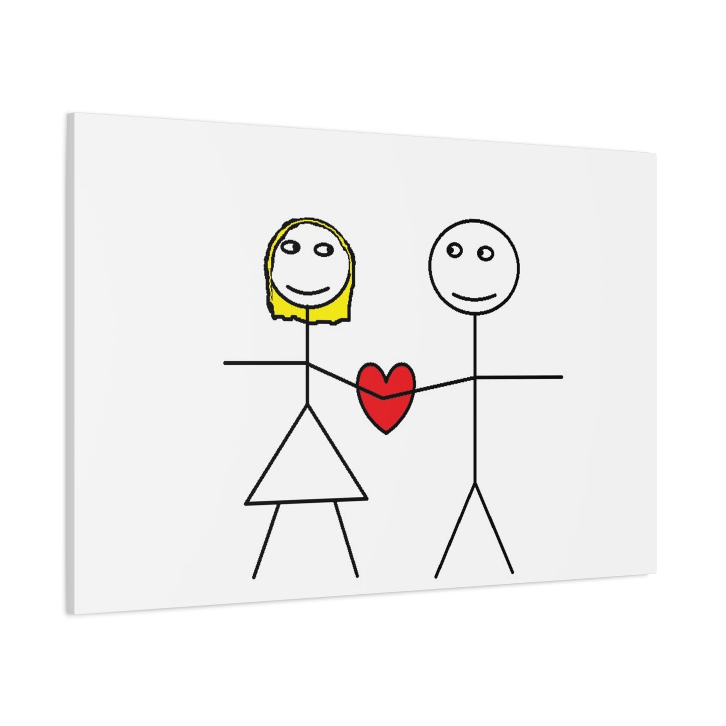 Canvas Print - Stickman Couple 'Bad Couple'