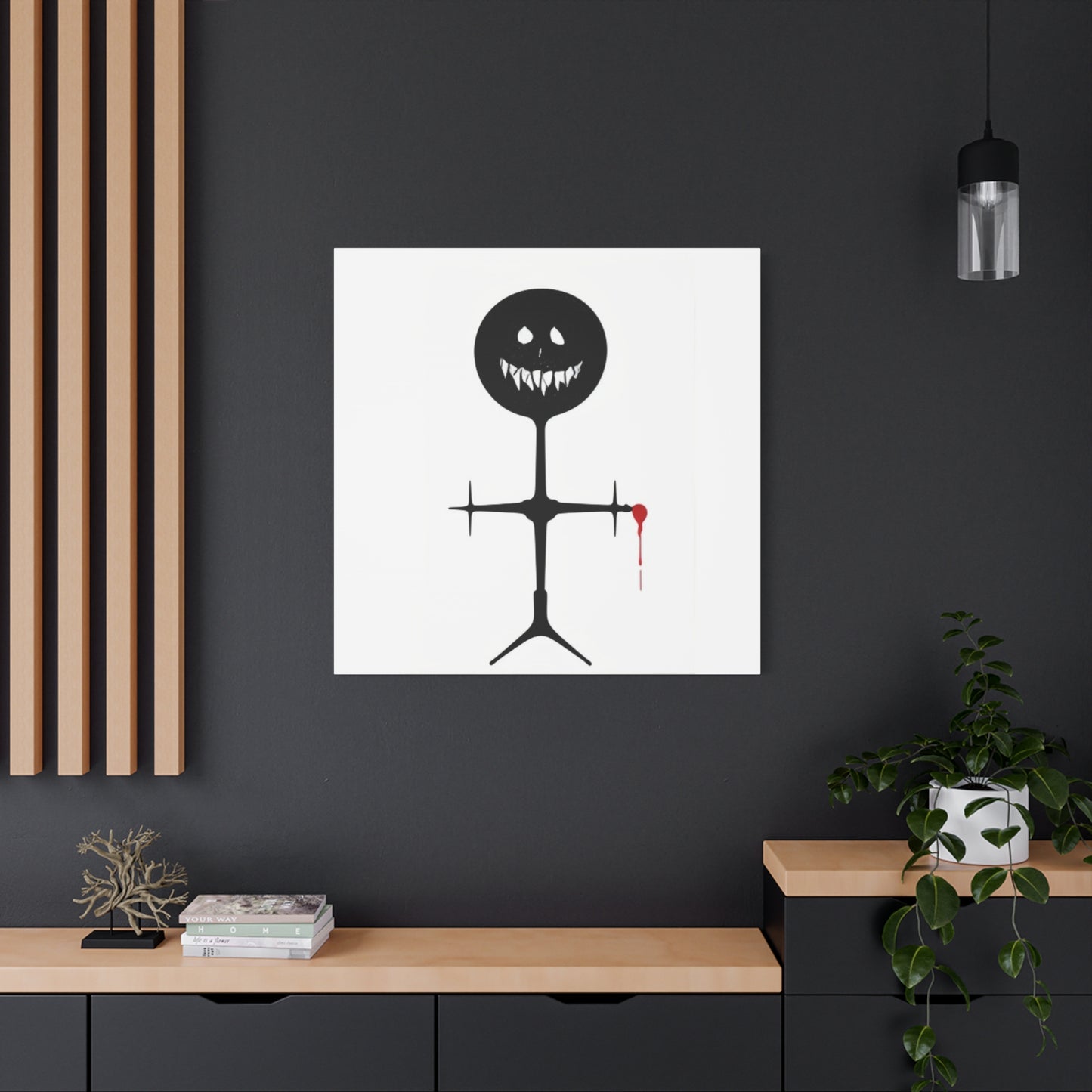 Demon Stickman Canvas Art