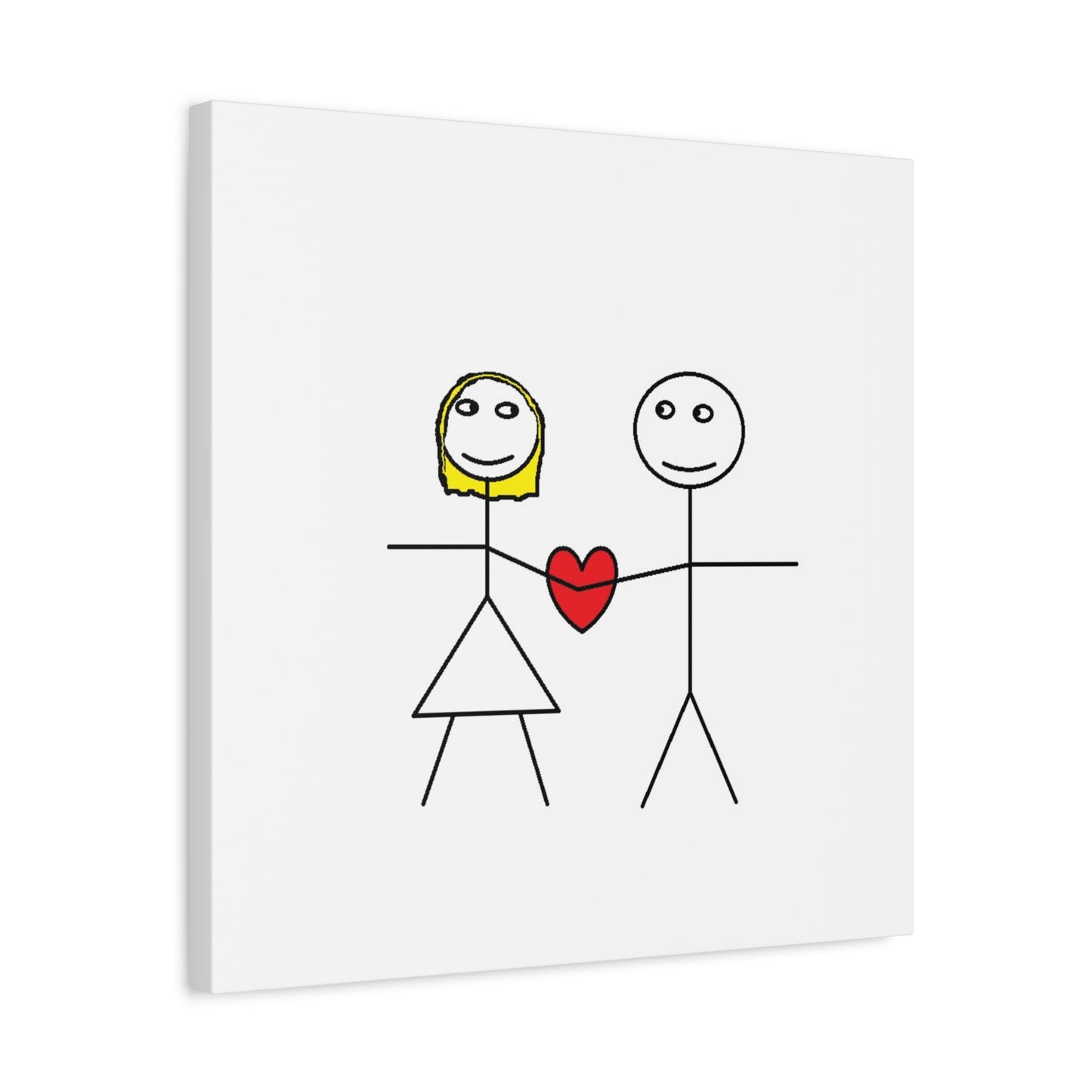 Canvas Print - Stickman Couple 'Bad Couple'