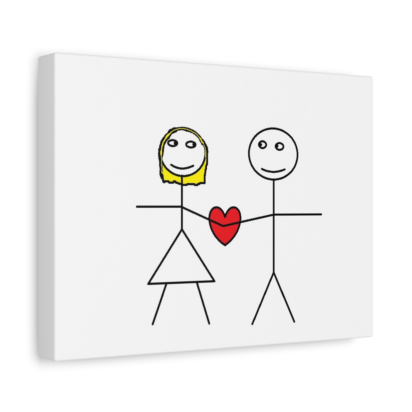 Canvas Print - Stickman Couple 'Bad Couple'