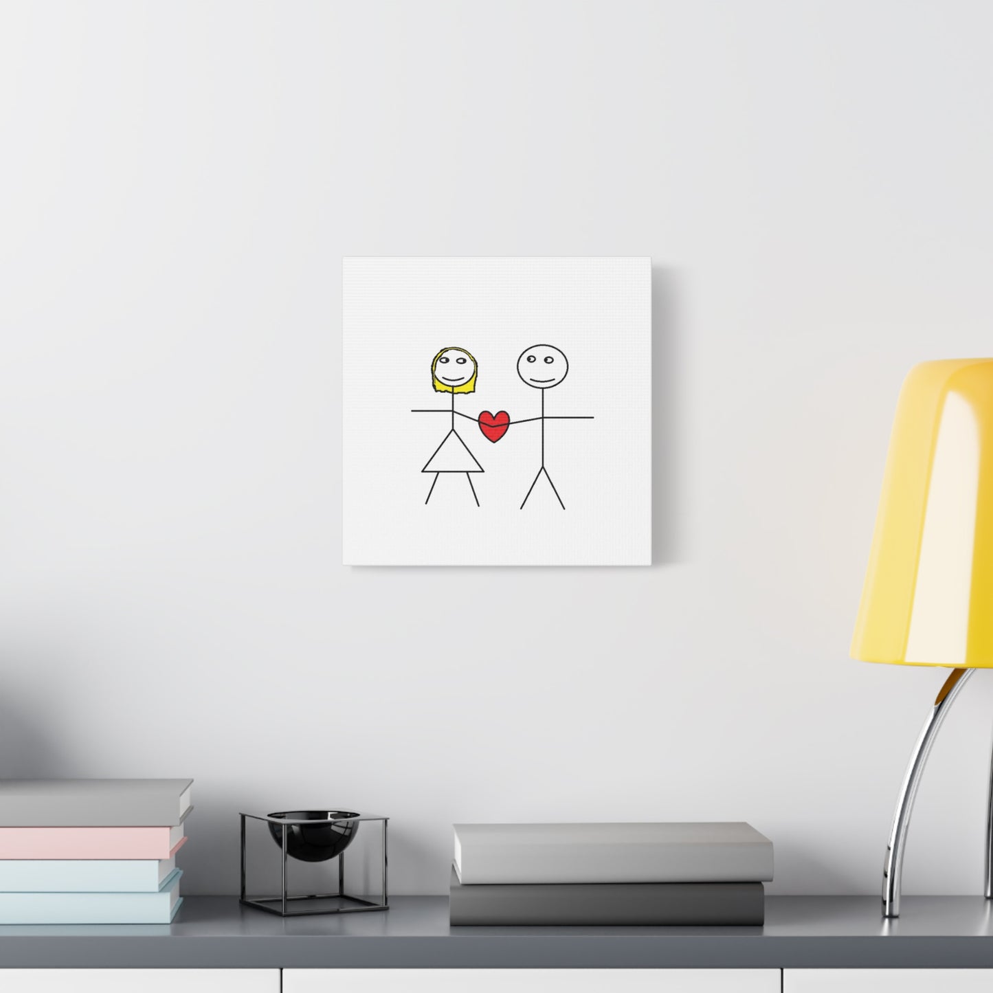 Canvas Print - Stickman Couple 'Bad Couple'