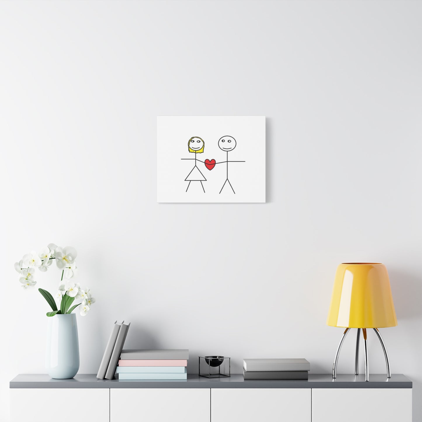 Canvas Print - Stickman Couple 'Bad Couple'