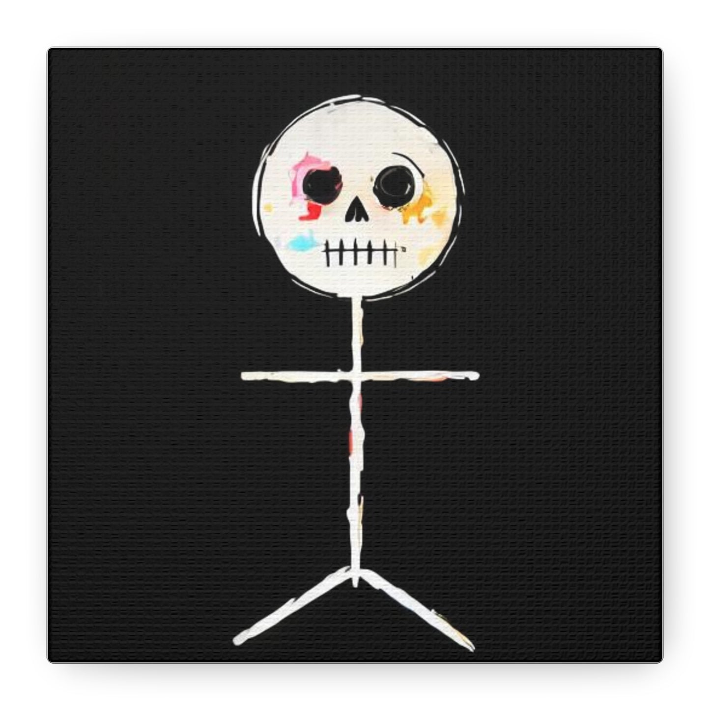 Canvas Print - Spooky Skeleton Stickman