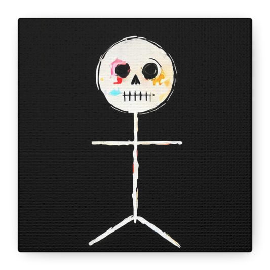 Canvas Print - Spooky Skeleton Stickman