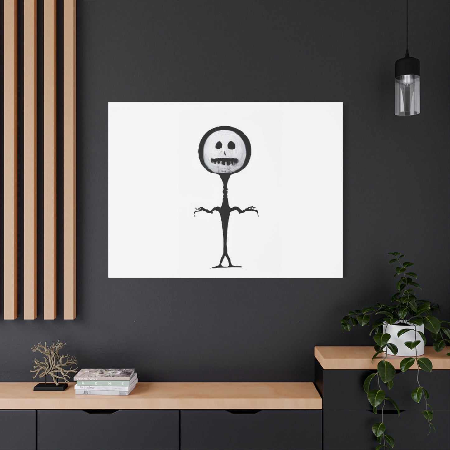 "Slender Stickman" Canvas