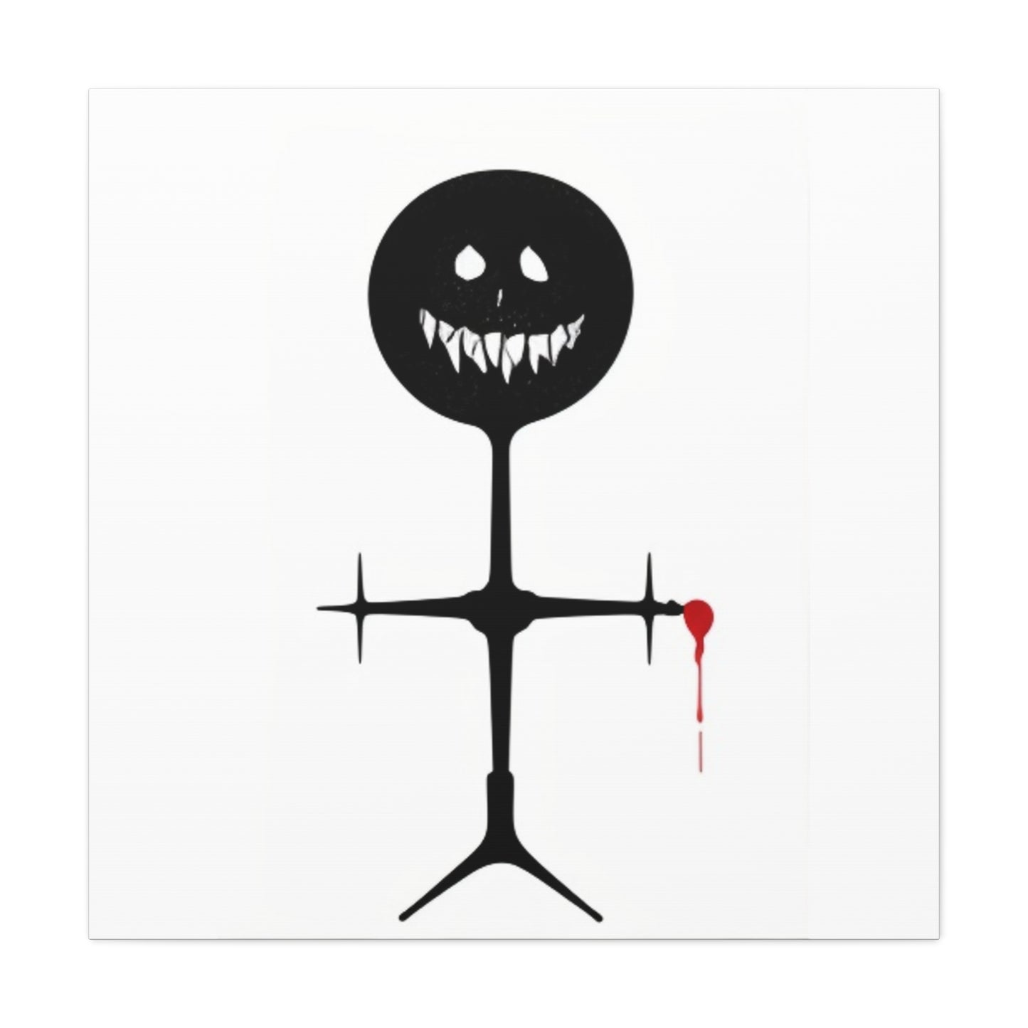 Demon Stickman Canvas Art