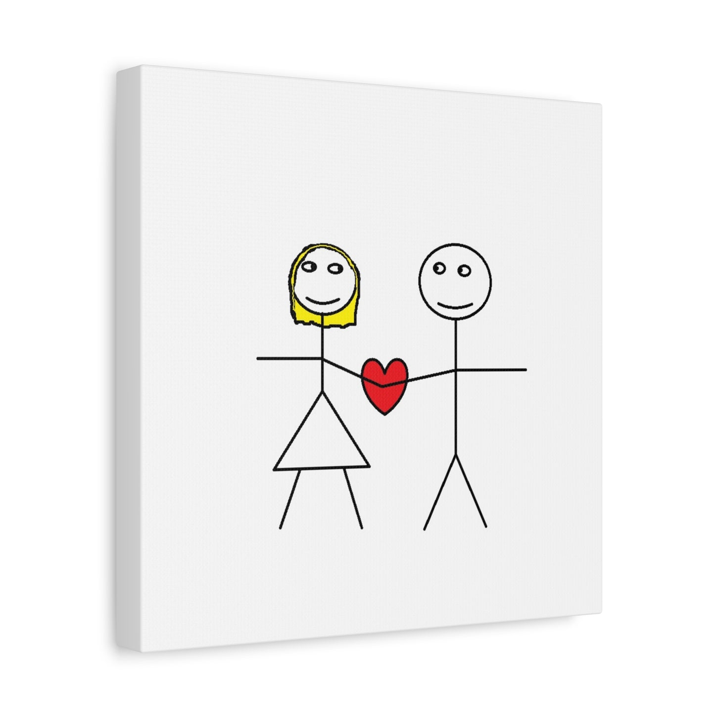 Canvas Print - Stickman Couple 'Bad Couple'