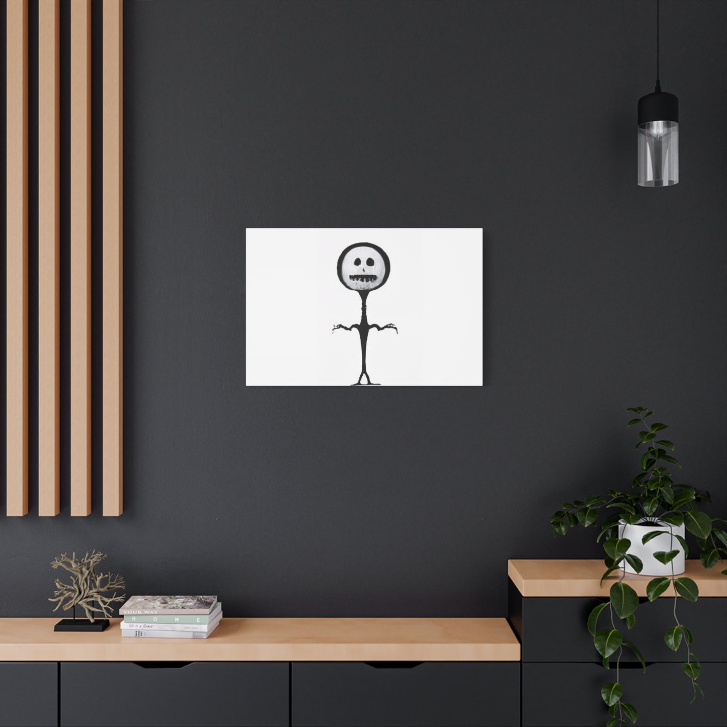 "Slender Stickman" Canvas