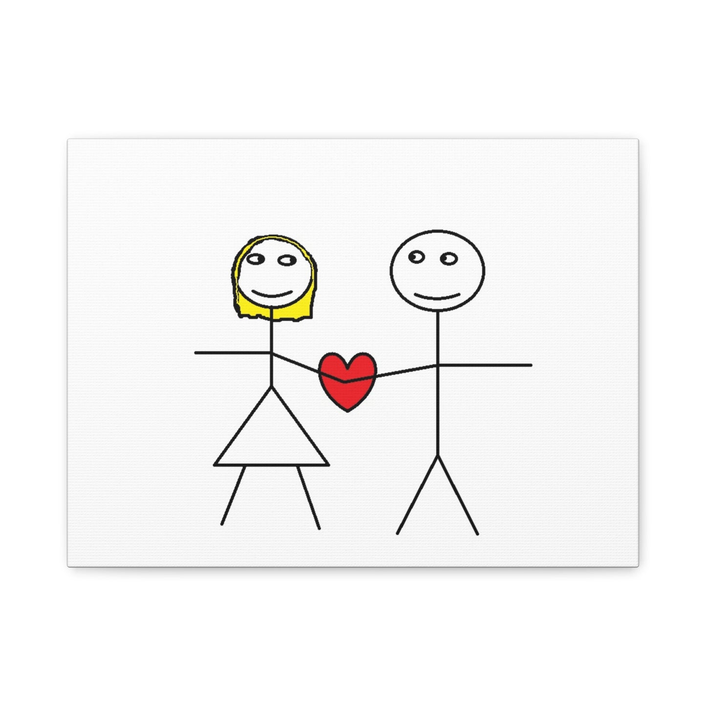 Canvas Print - Stickman Couple 'Bad Couple'