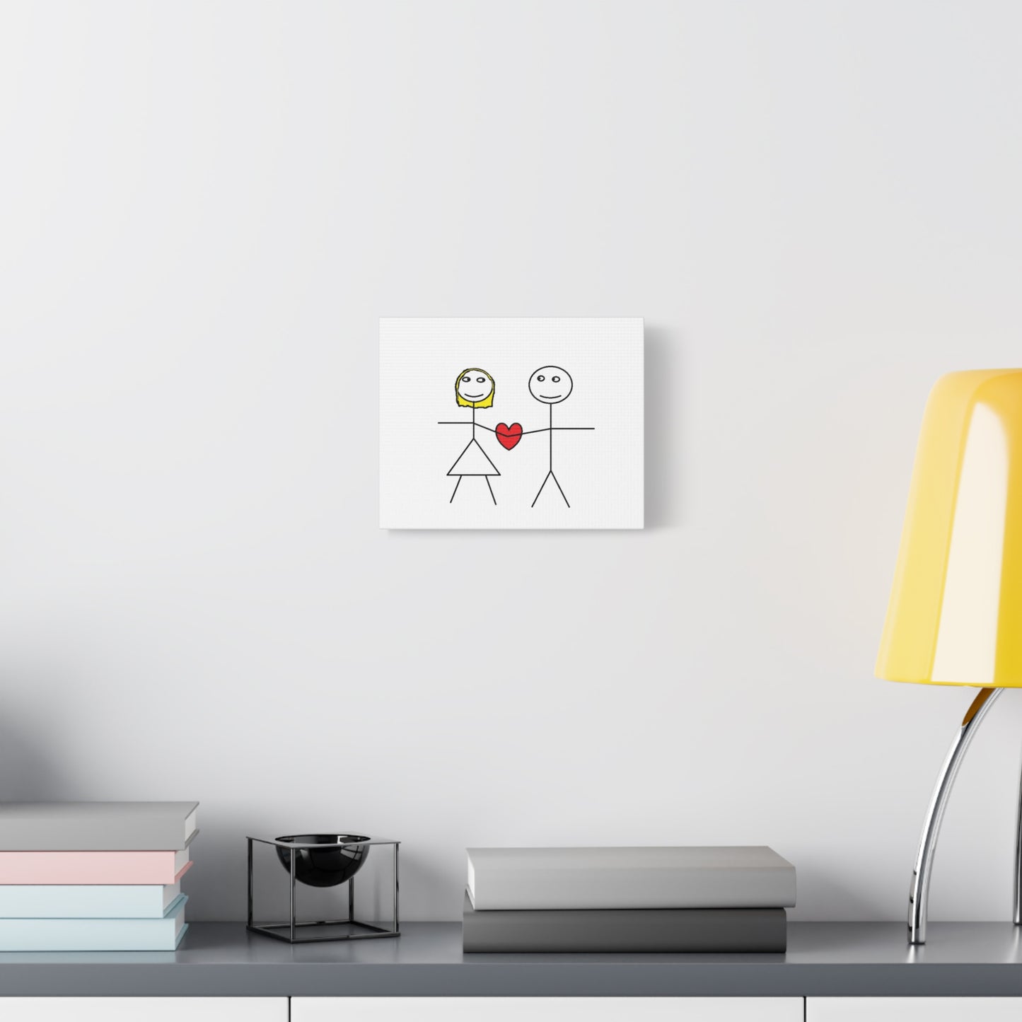 Canvas Print - Stickman Couple 'Bad Couple'