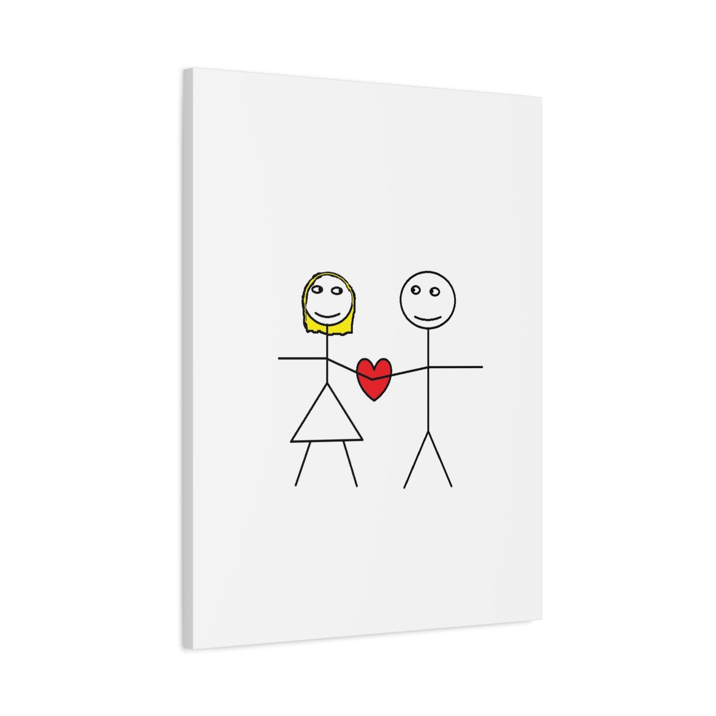 Canvas Print - Stickman Couple 'Bad Couple'