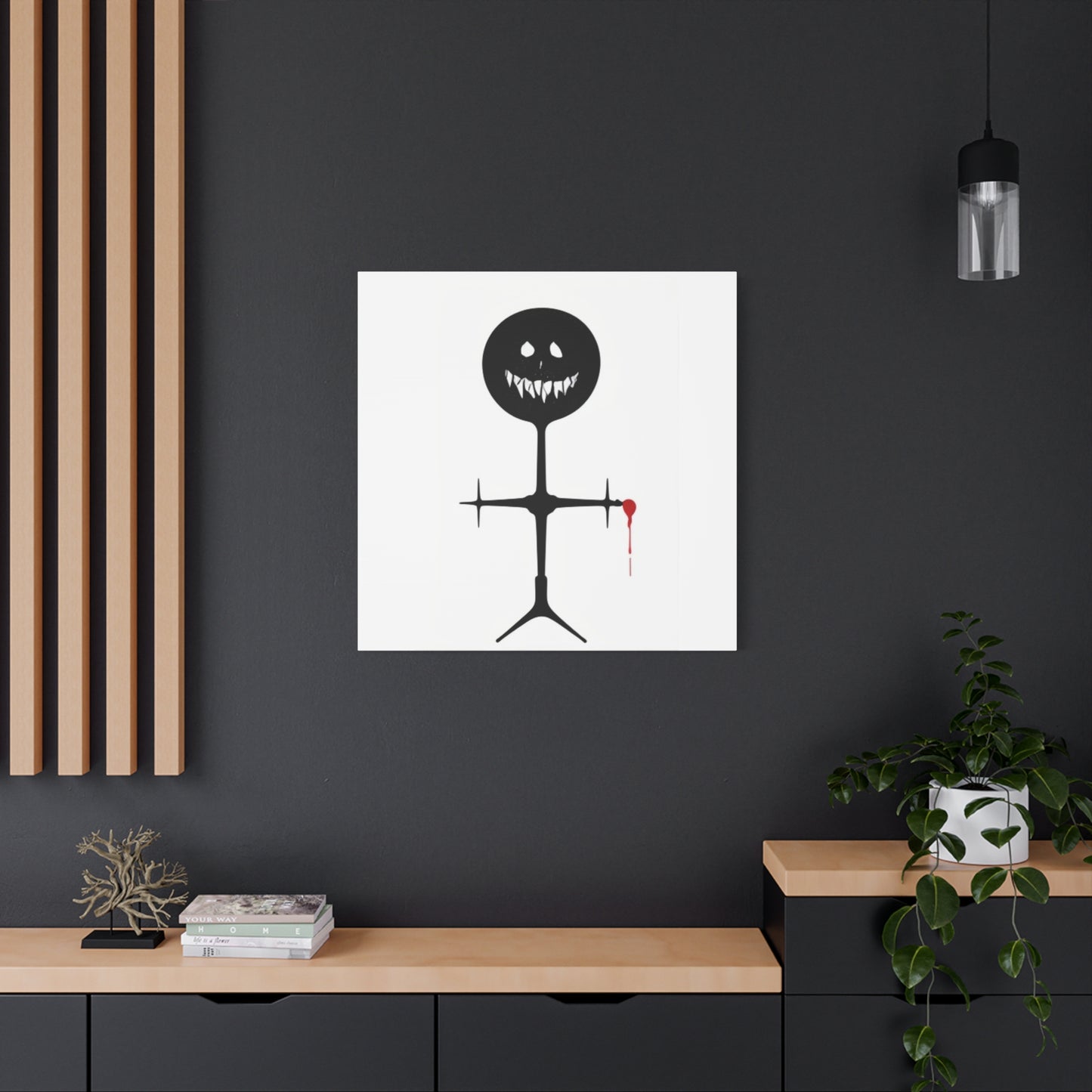 Demon Stickman Canvas Art