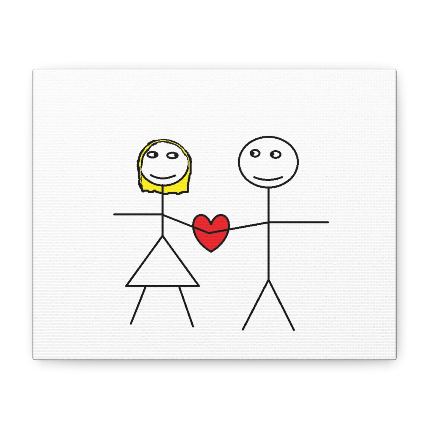 Canvas Print - Stickman Couple 'Bad Couple'