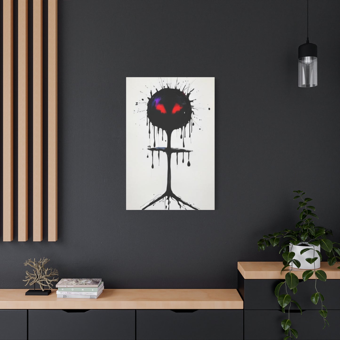 Wall Art Print - Creepy Stickman Figure