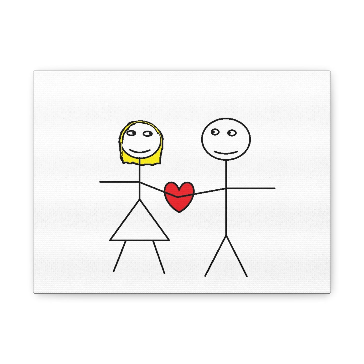 Canvas Print - Stickman Couple 'Bad Couple'