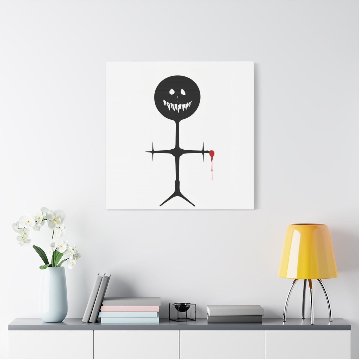 Demon Stickman Canvas Art