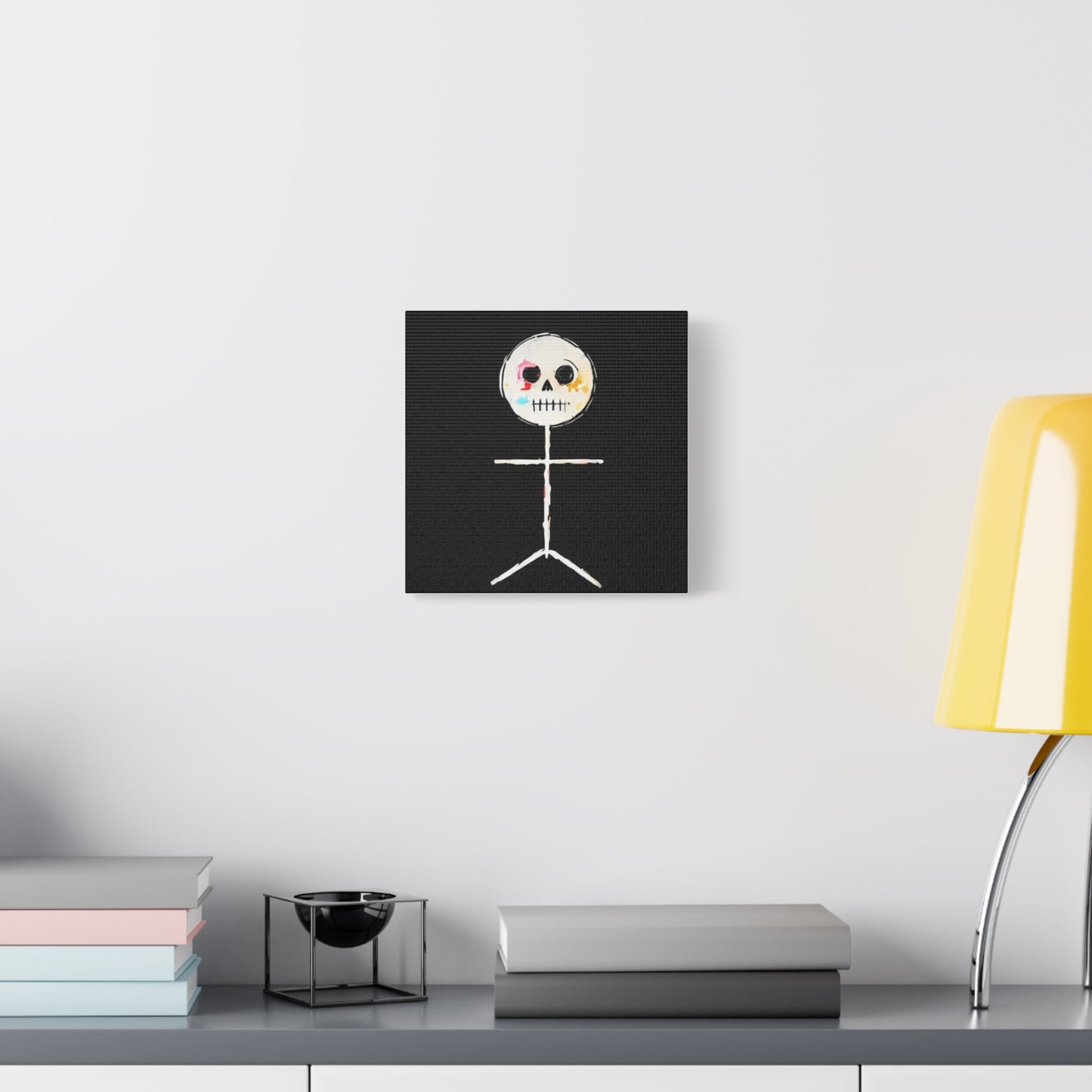 Canvas Print - Spooky Skeleton Stickman