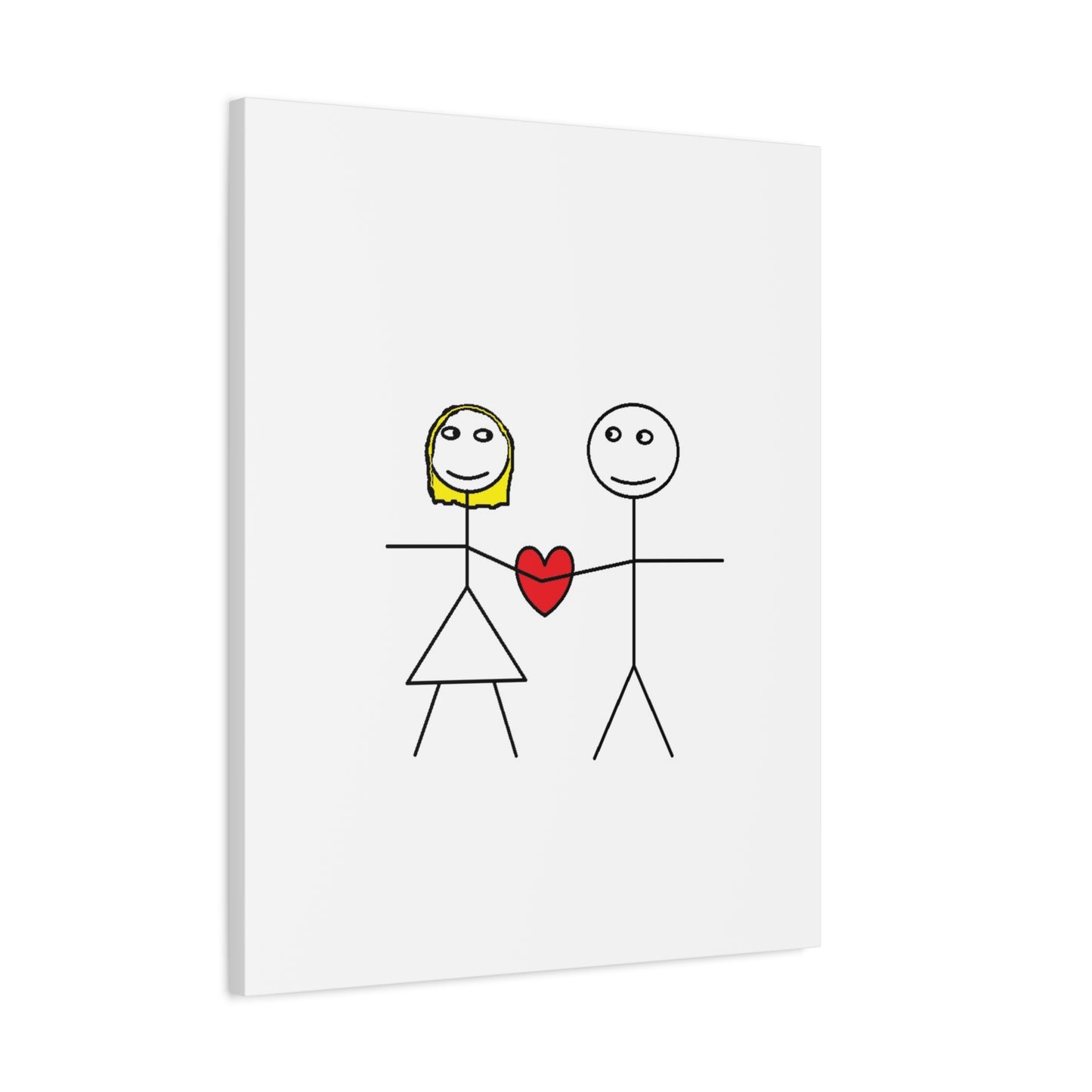 Canvas Print - Stickman Couple 'Bad Couple'