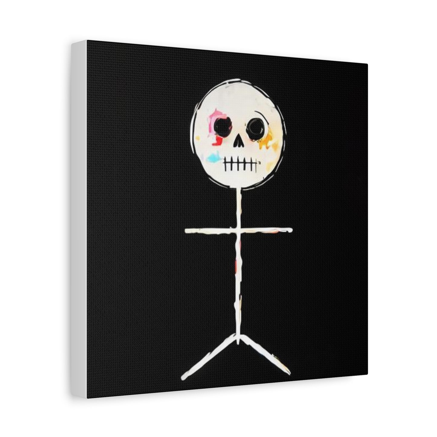 Canvas Print - Spooky Skeleton Stickman