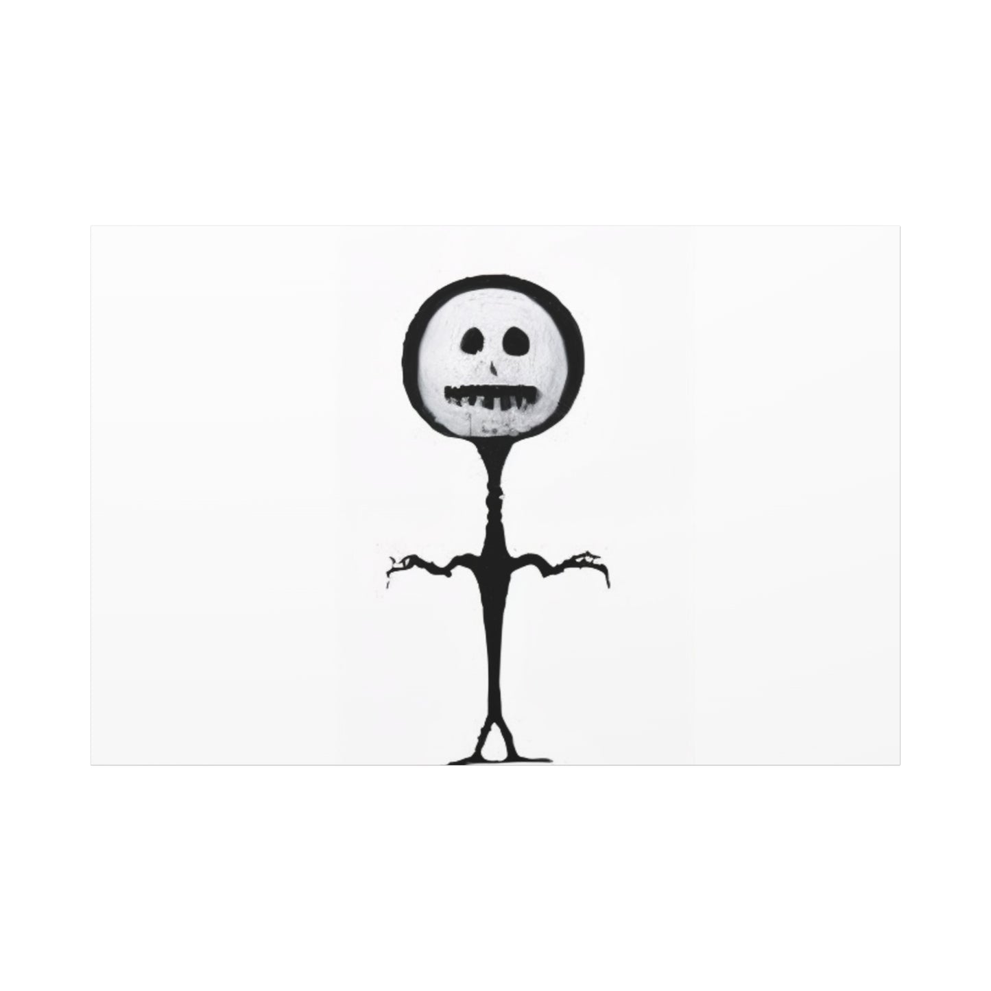 "Slender Stickman" Canvas