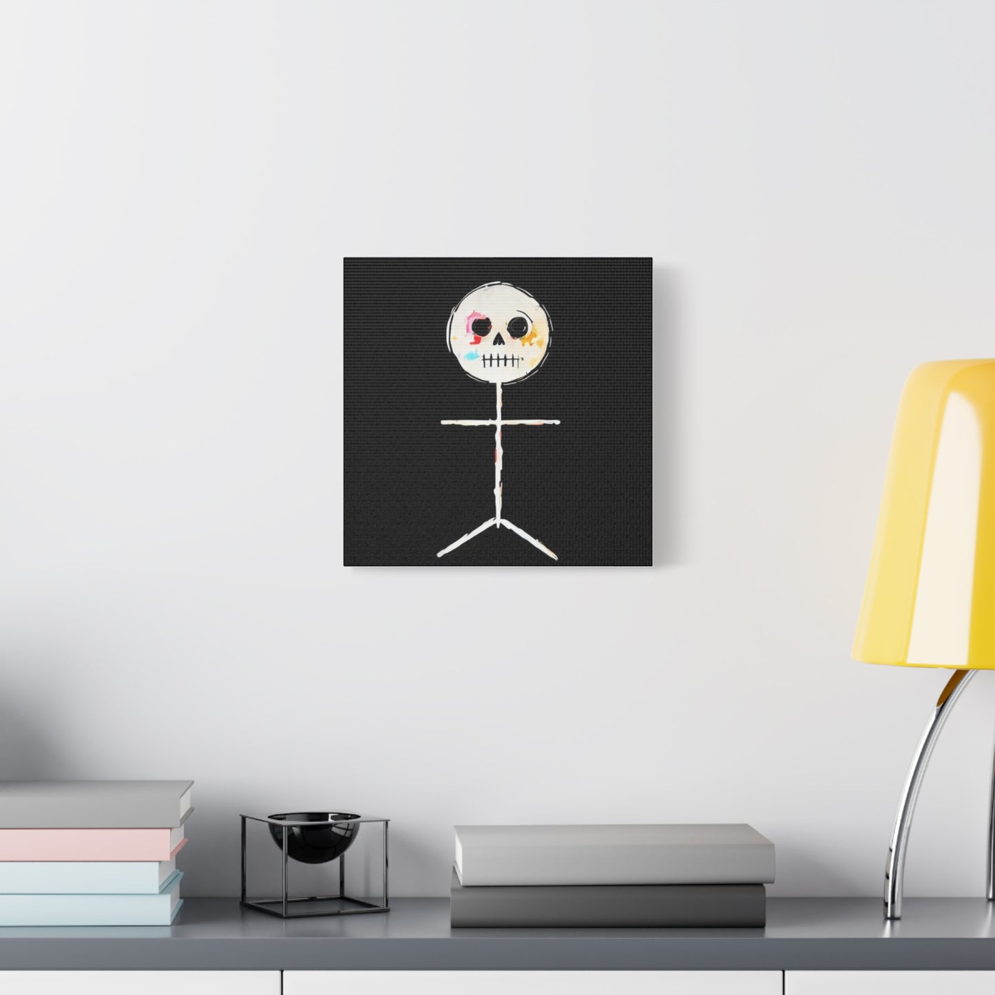 Canvas Print - Spooky Skeleton Stickman