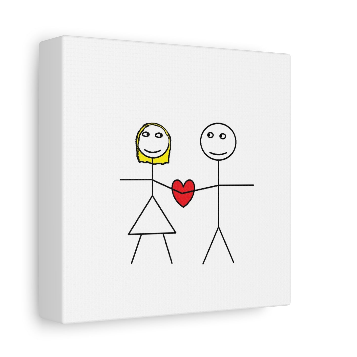 Canvas Print - Stickman Couple 'Bad Couple'