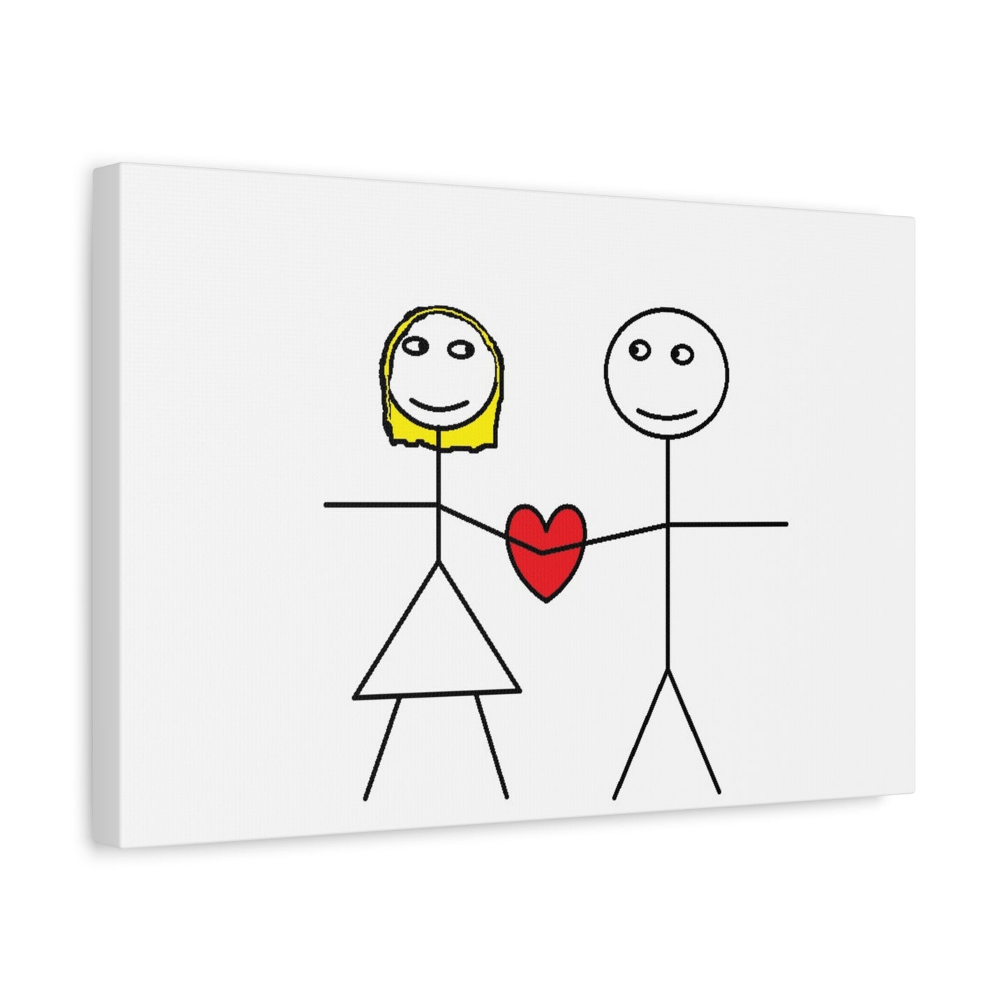 Canvas Print - Stickman Couple 'Bad Couple'