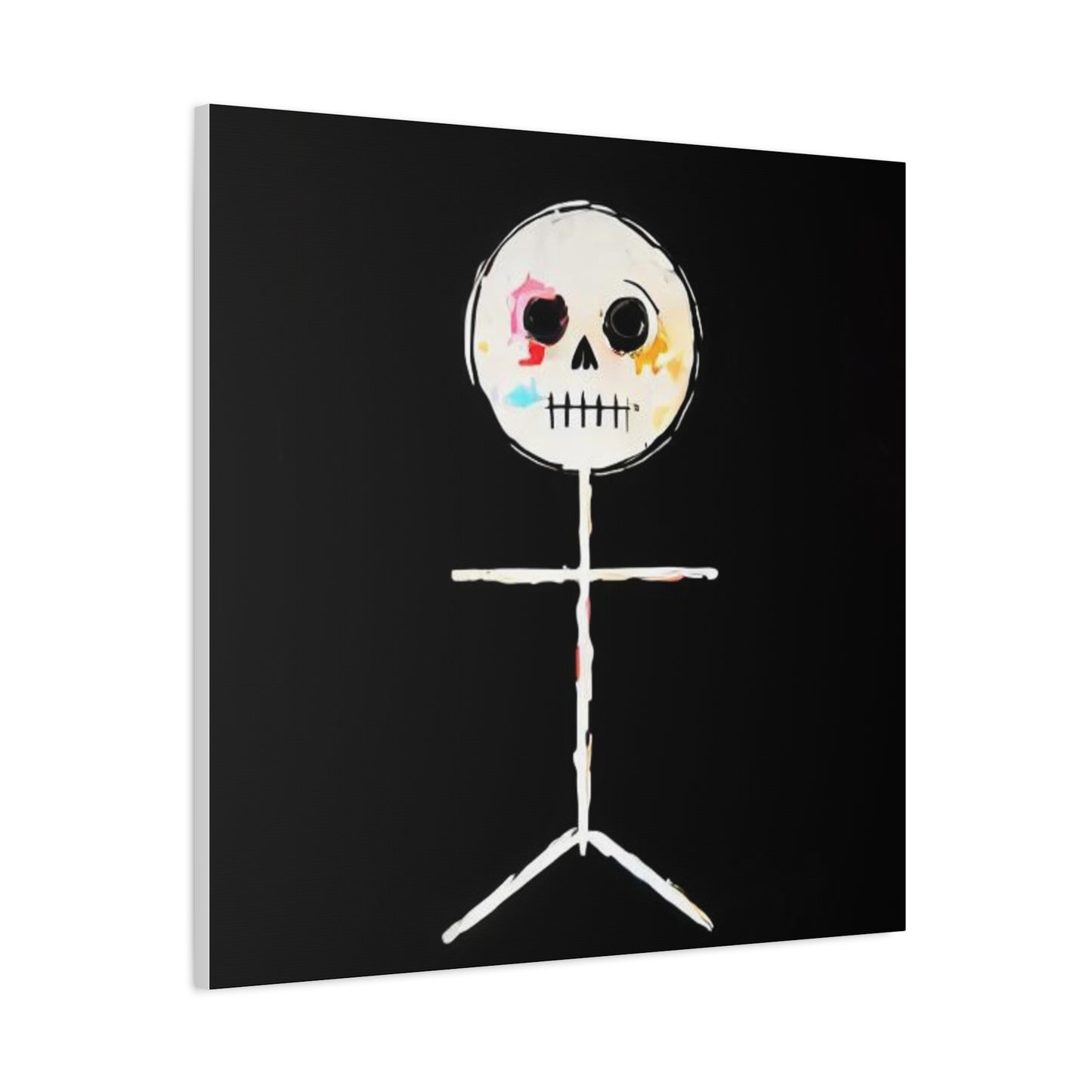 Canvas Print - Spooky Skeleton Stickman