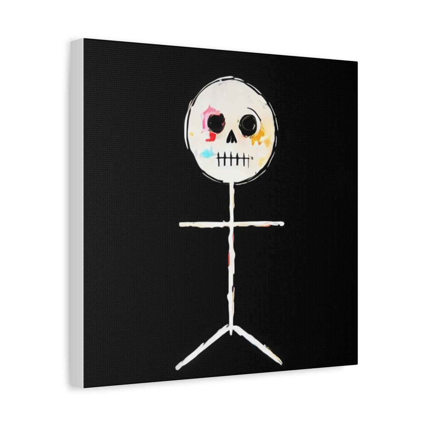 Canvas Print - Spooky Skeleton Stickman